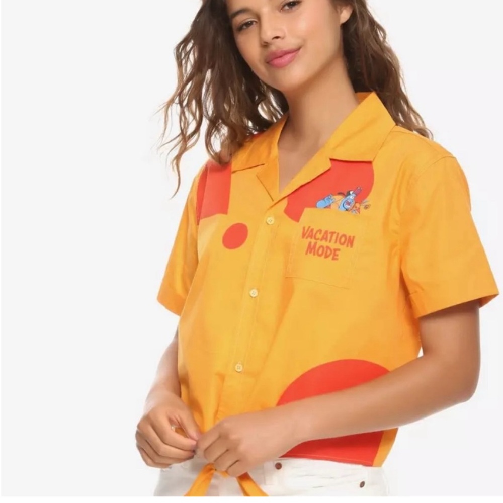 Her Universe Genie Vacation Mode Button Up Top